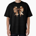 Girly Football Bow Daisies T-Shirt - Minimalist Print Men Women - T-Shirt, Sweatshirt, Hoodie