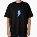 Preppy Blue Sequin Lightning Bolt T-Shirt - Minimalist Print for Adults - T-Shirt, Sweatshirt, Hoodie
