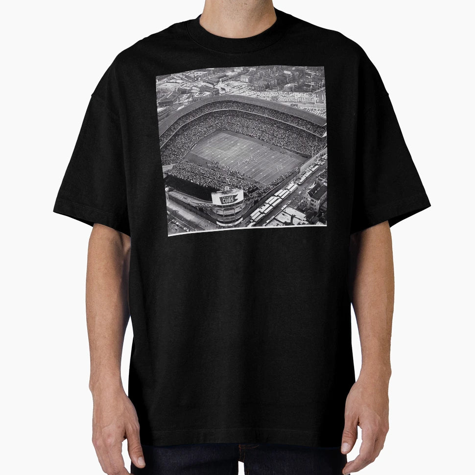 Chicago Football Stadium Wrigley T-Shirt - Fun Novelty Design for Adults - T-Shirt, Sweatshirt, Hoodie