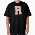 R Preppy Varsity Letter Patch T-Shirt - Custom Art Print Men Women - T-Shirt, Sweatshirt, Hoodie