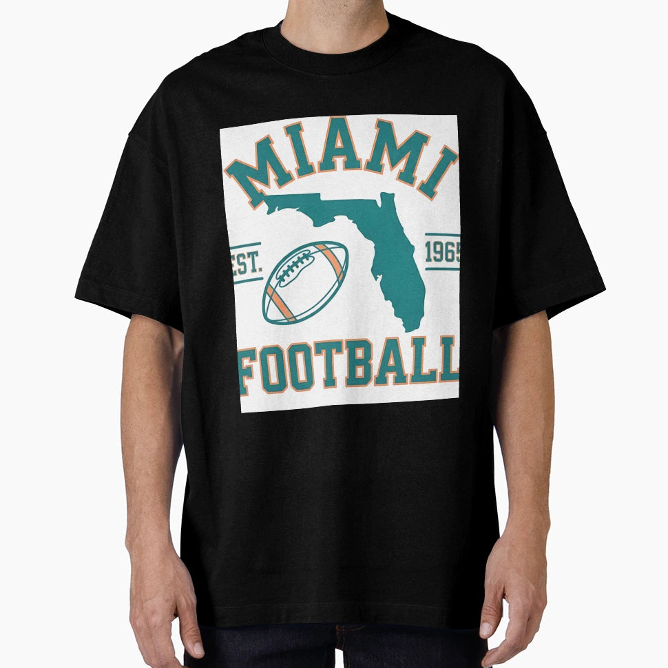 Miami Dolphins T-Shirt - Graphic Print Unisex - T-Shirt, Sweatshirt, Hoodie