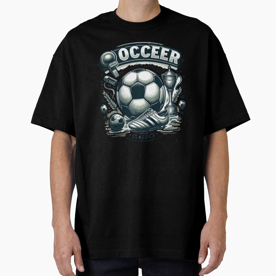 Soccer Classics Inspired Football Elegance T-Shirt - Unique Graphic Unisex - T-Shirt, Sweatshirt, Hoodie