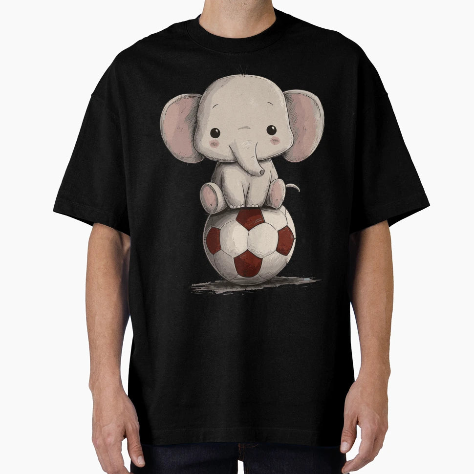 Elephant Soccer Star T-Shirt - Trendy Graphic Men Women - T-Shirt, Sweatshirt, Hoodie