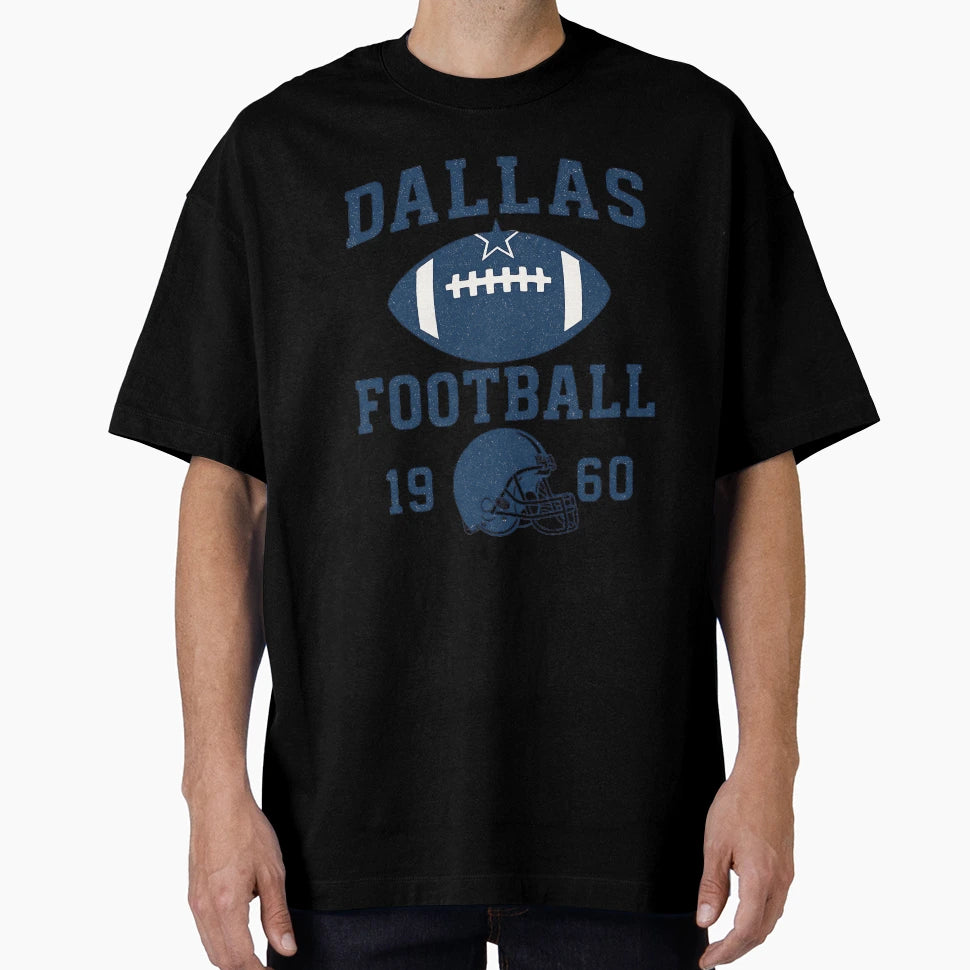 Dallas Football 1960 Helmet And Ball Texas T-Shirt - Unique Graphic Unisex - T-Shirt, Sweatshirt, Hoodie