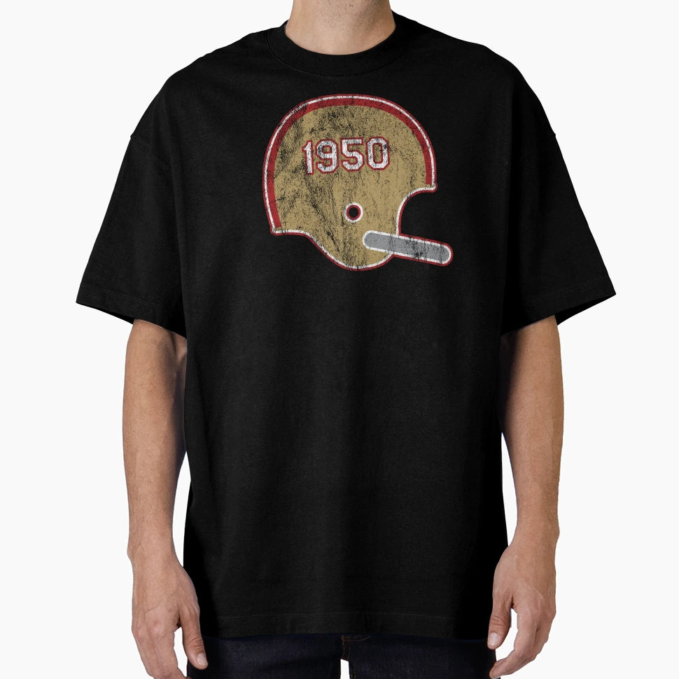 San Francisco 49Ers Year Founded Helmet T-Shirt - Unique Graphic Men Women - T-Shirt, Sweatshirt, Hoodie