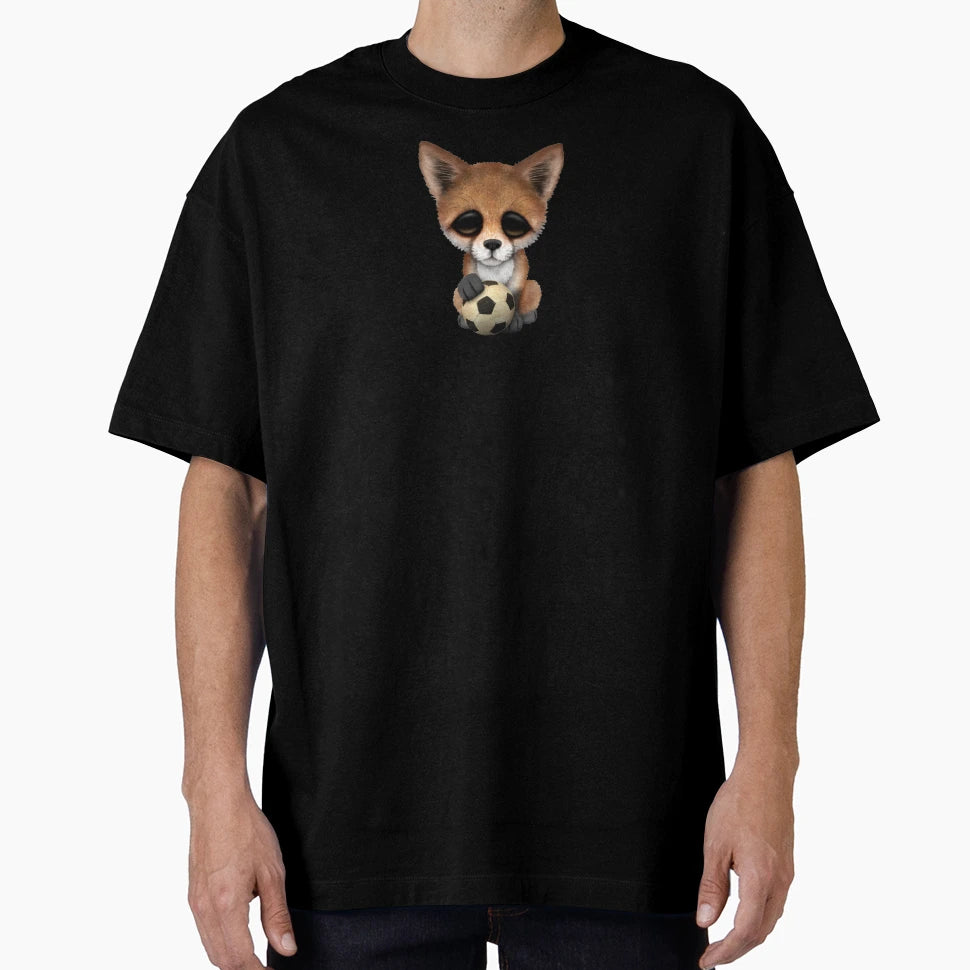 Fox Football Soccer Ball T-Shirt - Aesthetic Graphic Unisex - T-Shirt, Sweatshirt, Hoodie