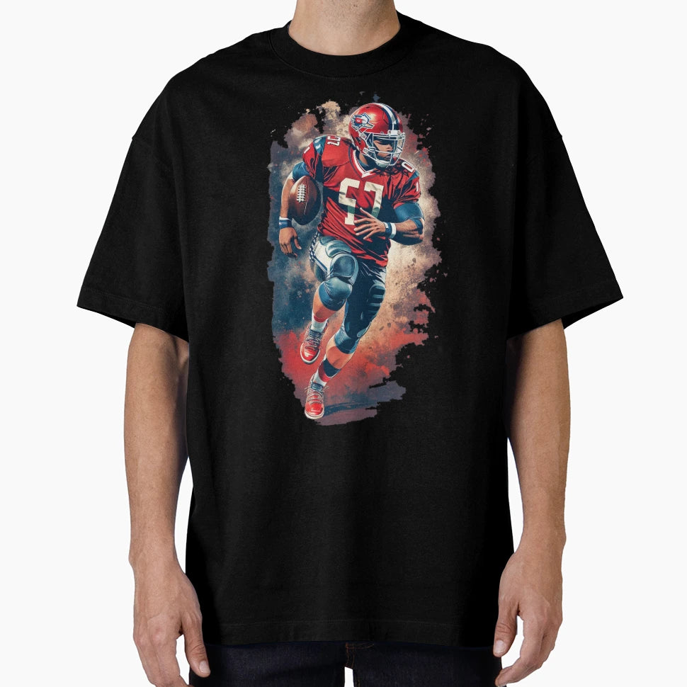 American Football Player T-Shirt - Graphic Print Unisex - T-Shirt, Sweatshirt, Hoodie