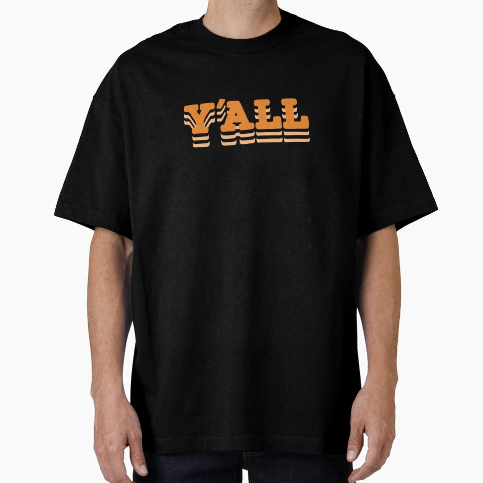 Yall Orange T-Shirt - Custom Art Print Men Women - T-Shirt, Sweatshirt, Hoodie