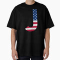 Letter J Capital Alphabet American T-Shirt - Streetwear Style Men Women - T-Shirt, Sweatshirt, Hoodie