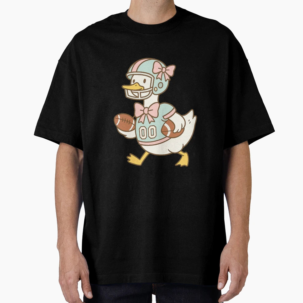 Funny Cartoon Duck American T-Shirt - Aesthetic Graphic for Adults - T-Shirt, Sweatshirt, Hoodie