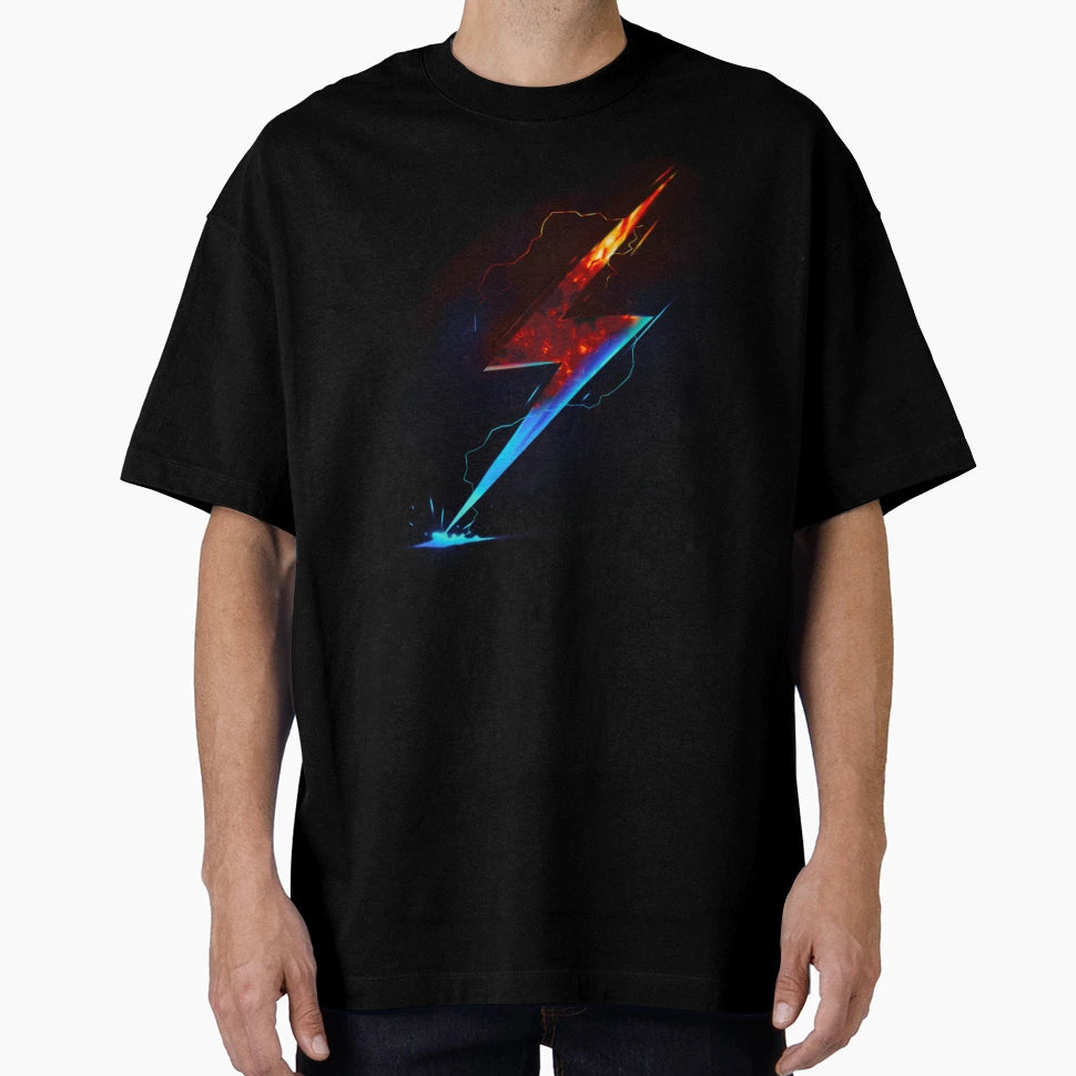 Blue Impact Lightning T-Shirt - Trendy Graphic for Adults - T-Shirt, Sweatshirt, Hoodie