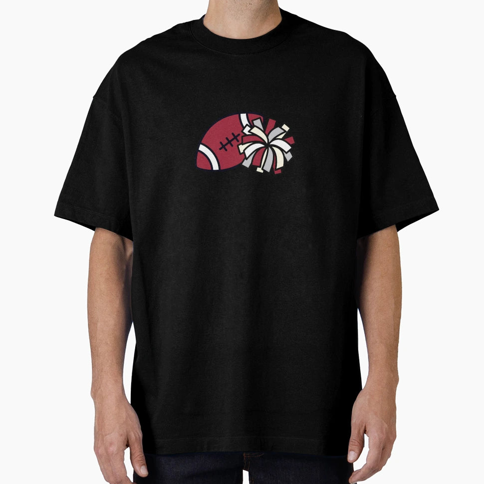 Football And Pom Poms T-Shirt - Graphic Print Men Women - T-Shirt, Sweatshirt, Hoodie
