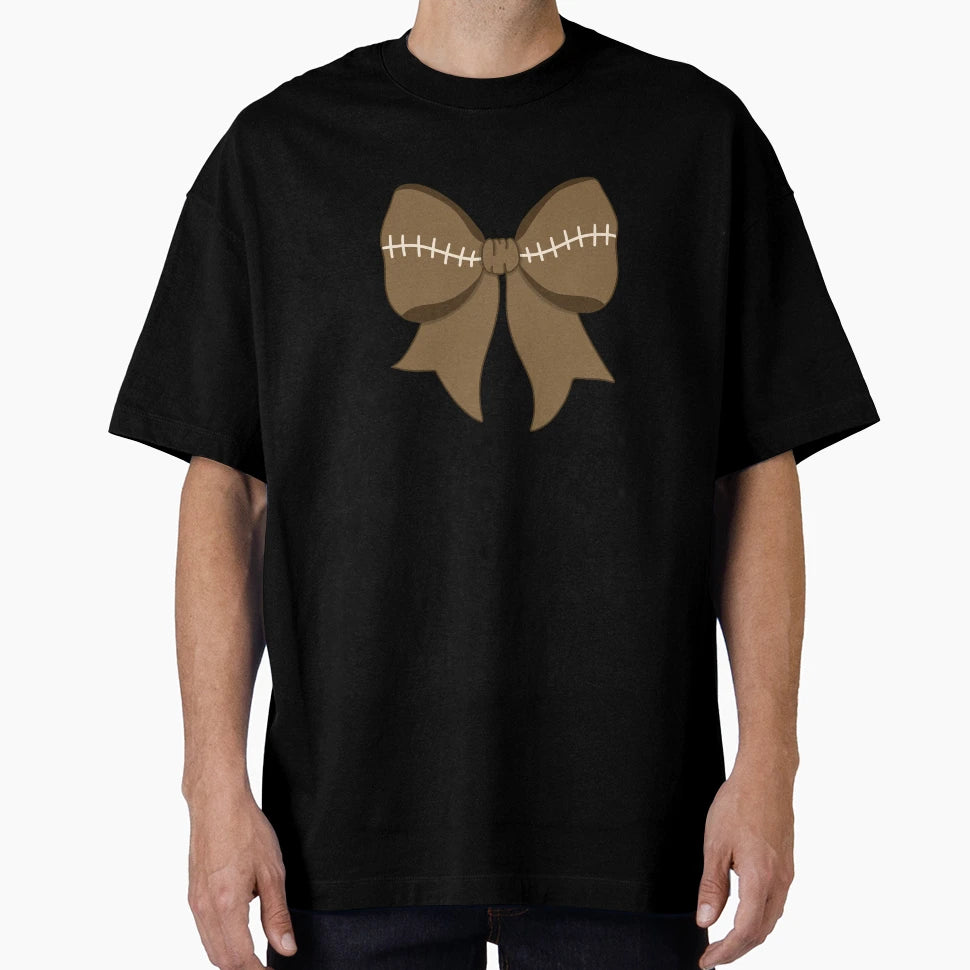 Football Bow T-Shirt - Custom Art Print Unisex - T-Shirt, Sweatshirt, Hoodie
