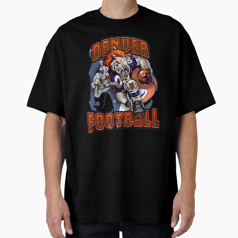 Denver Broncos Football T-Shirt - Custom Art Print for Adults - T-Shirt, Sweatshirt, Hoodie