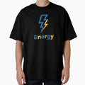 Energy Lightning Bolt Geometric T-Shirt - Custom Art Print for Adults - T-Shirt, Sweatshirt, Hoodie