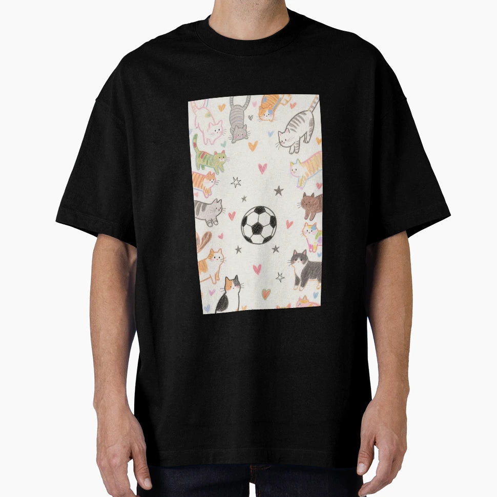 Kitties And Football5 T-Shirt - Novelty Apparel Men Women - T-Shirt, Sweatshirt, Hoodie