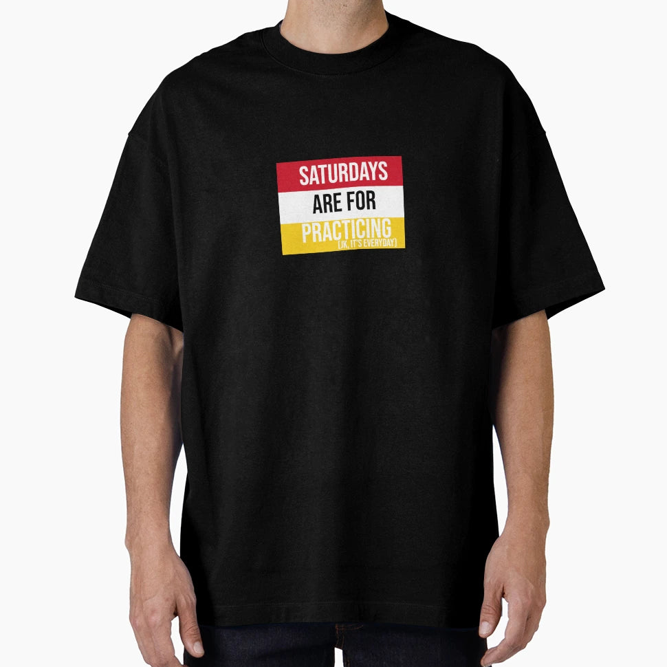 Tri Color Red White Yellow Saturdays T-Shirt - Custom Art Print Men Women - T-Shirt, Sweatshirt, Hoodie