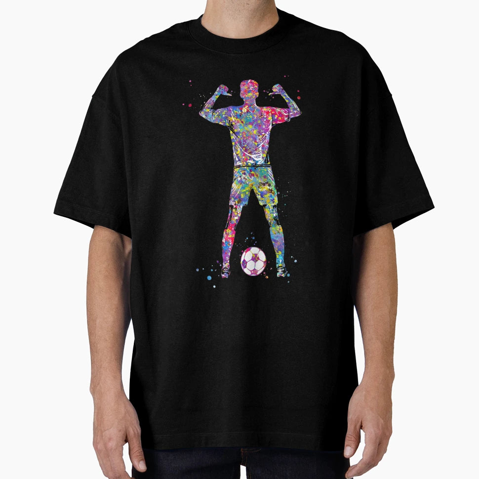 Male Soccer Player T-Shirt - Graphic Print Unisex - T-Shirt, Sweatshirt, Hoodie