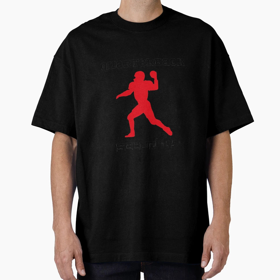 Quarterback Security Red T-Shirt - Aesthetic Graphic Unisex - T-Shirt, Sweatshirt, Hoodie