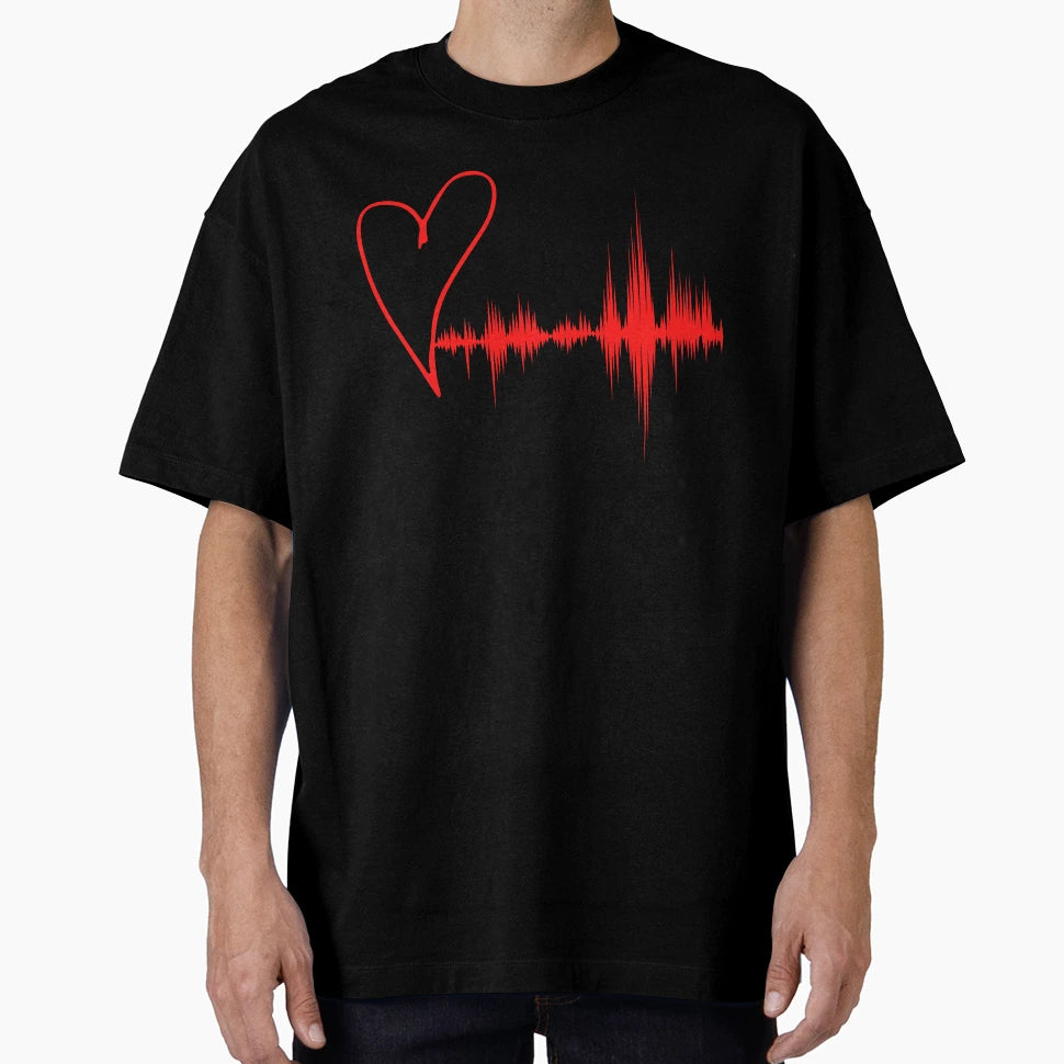 Heart Beat Cherry T-Shirt - Graphic Print for Adults - T-Shirt, Sweatshirt, Hoodie