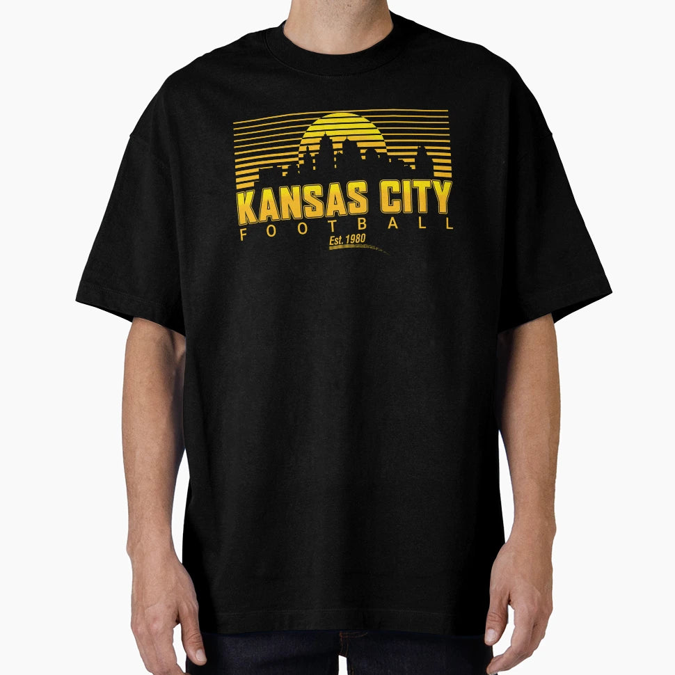 Kansas City Sunset Kc Football Missouri T-Shirt - Unique Graphic Men Women - T-Shirt, Sweatshirt, Hoodie