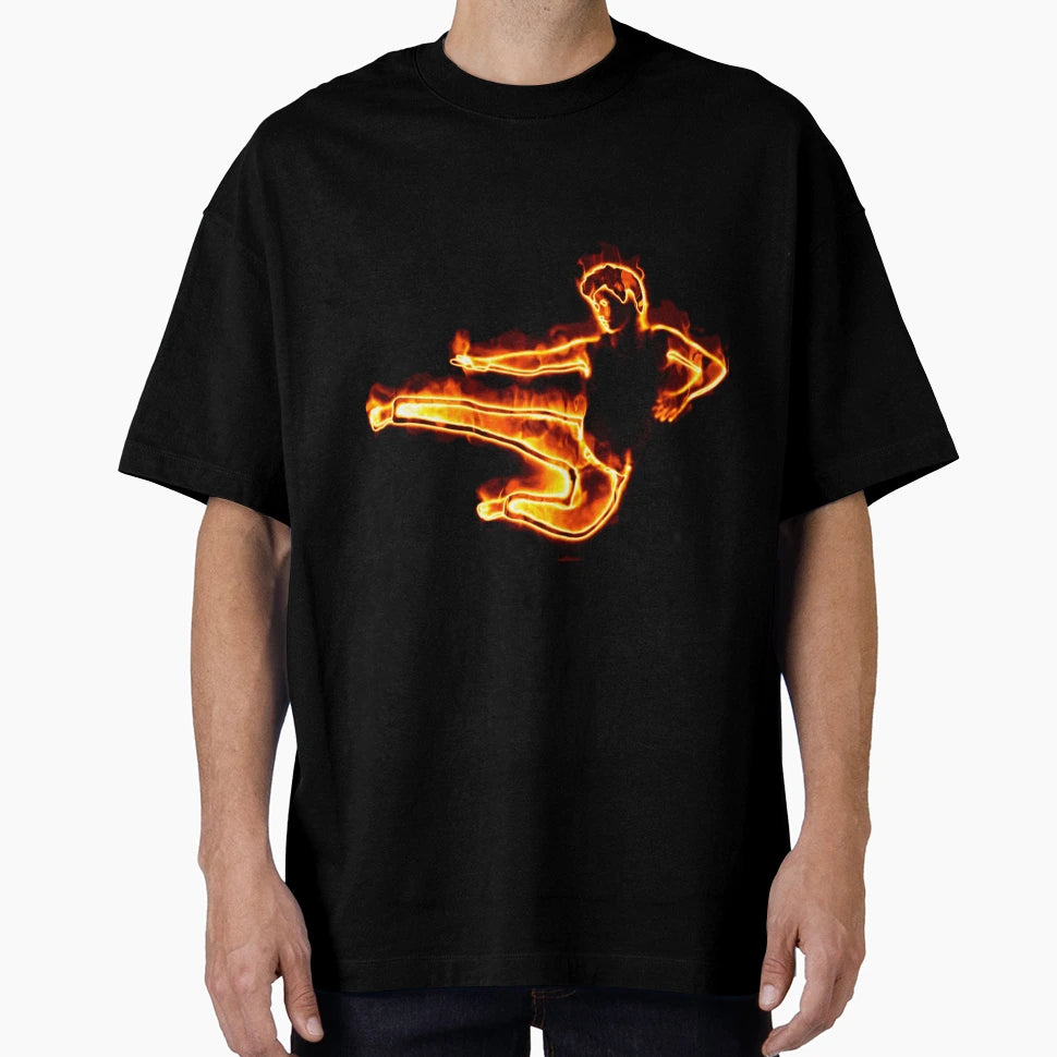 Burning Jump T-Shirt - Trendy Graphic for Adults - T-Shirt, Sweatshirt, Hoodie