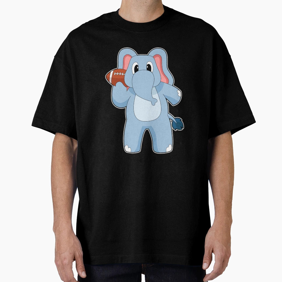 Elephant American Football T-Shirt - Unique Graphic Men Women - T-Shirt, Sweatshirt, Hoodie