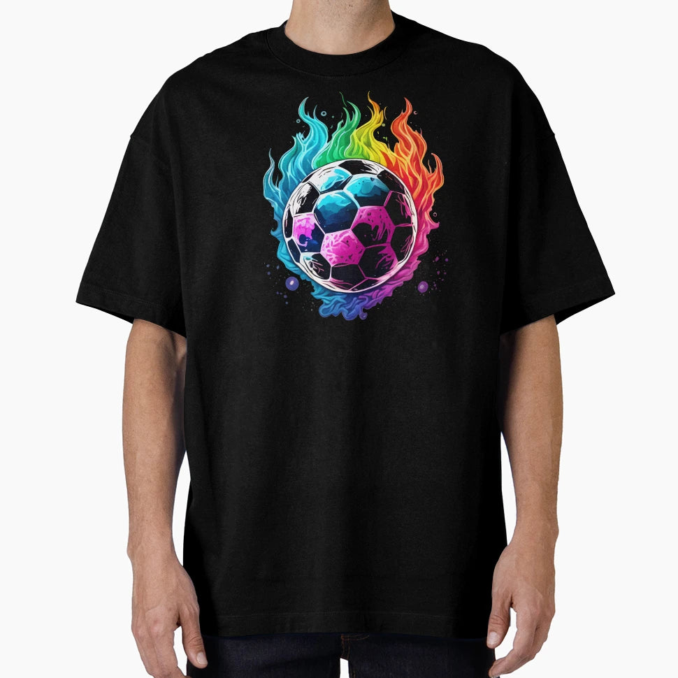 Psychedelic Soccer Ball T-Shirt - Custom Art Print Men Women - T-Shirt, Sweatshirt, Hoodie