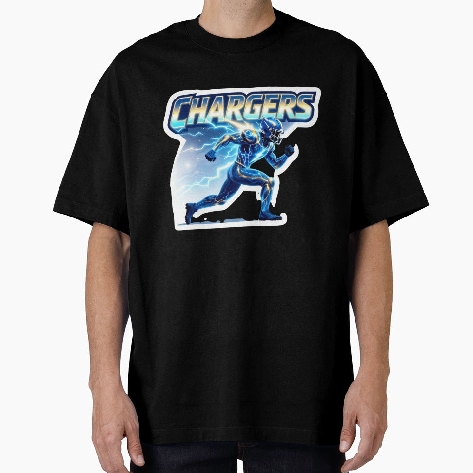Los Angeles Chargers Football Decal T-Shirt - Novelty Apparel Unisex - T-Shirt, Sweatshirt, Hoodie