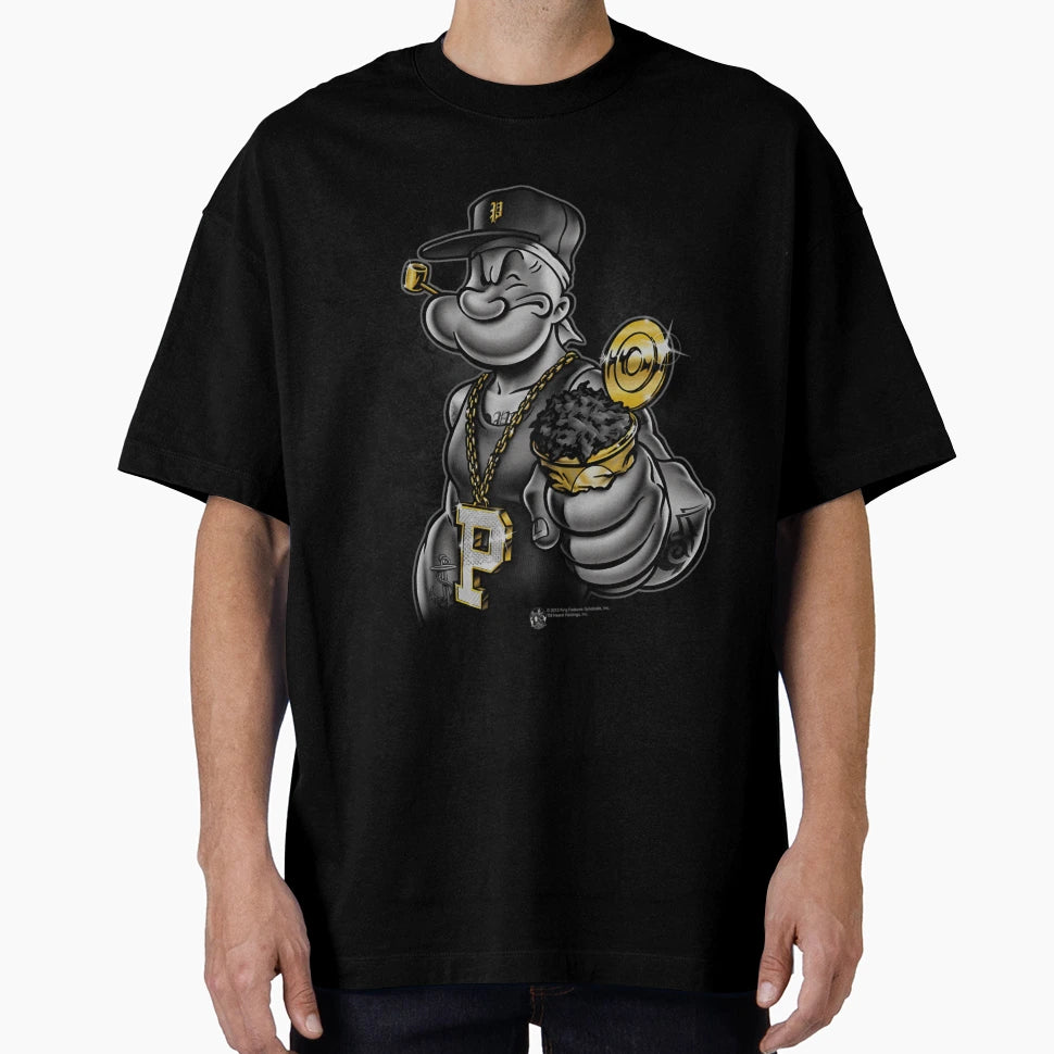 Popeye Get More Spinach Brand Transparent T-Shirt - Graphic Print Unisex - T-Shirt, Sweatshirt, Hoodie