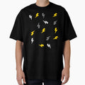 Yellow Grey And Black Lightning Thunder T-Shirt - Novelty Apparel Unisex - T-Shirt, Sweatshirt, Hoodie