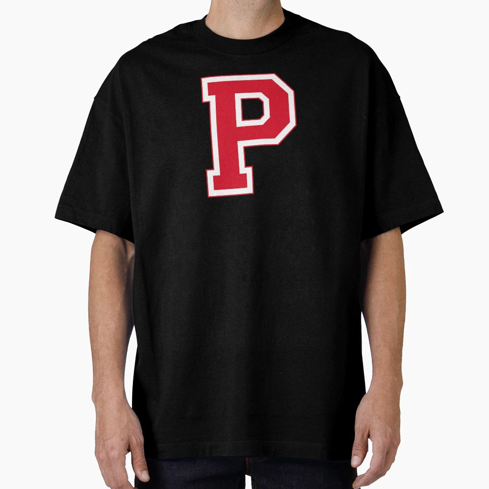 Red Varsity Letter P T-Shirt - Unique Graphic for Adults - T-Shirt, Sweatshirt, Hoodie