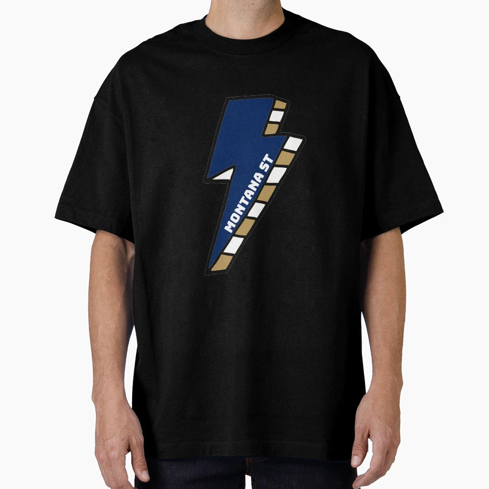 Montana State University Lightning T-Shirt - Custom Art Print for Adults - T-Shirt, Sweatshirt, Hoodie