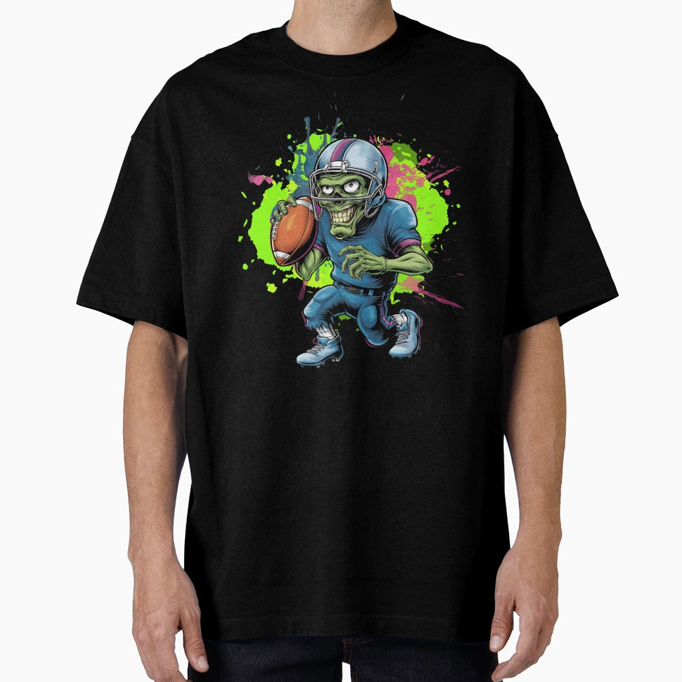 Football Zombie Player Funny Halloween T-Shirt - Unique Graphic for Adults - T-Shirt, Sweatshirt, Hoodie