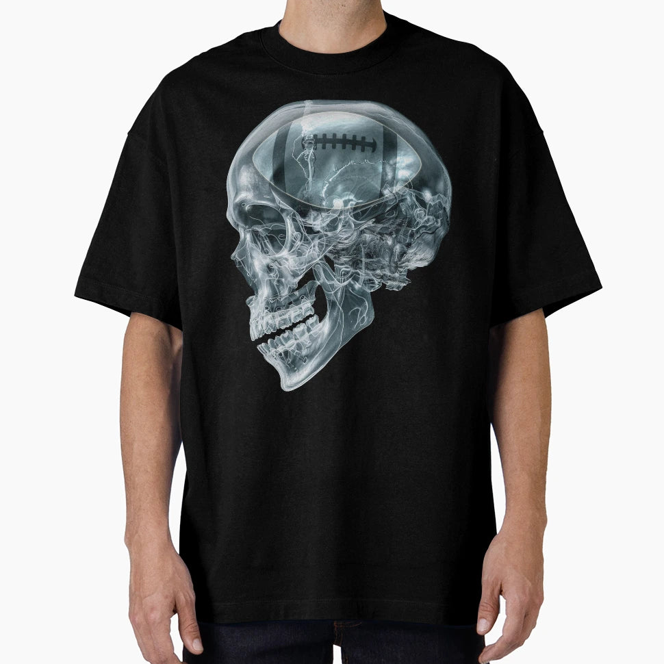 American Football X Ray Skull T-Shirt - Custom Art Print Men Women - T-Shirt, Sweatshirt, Hoodie