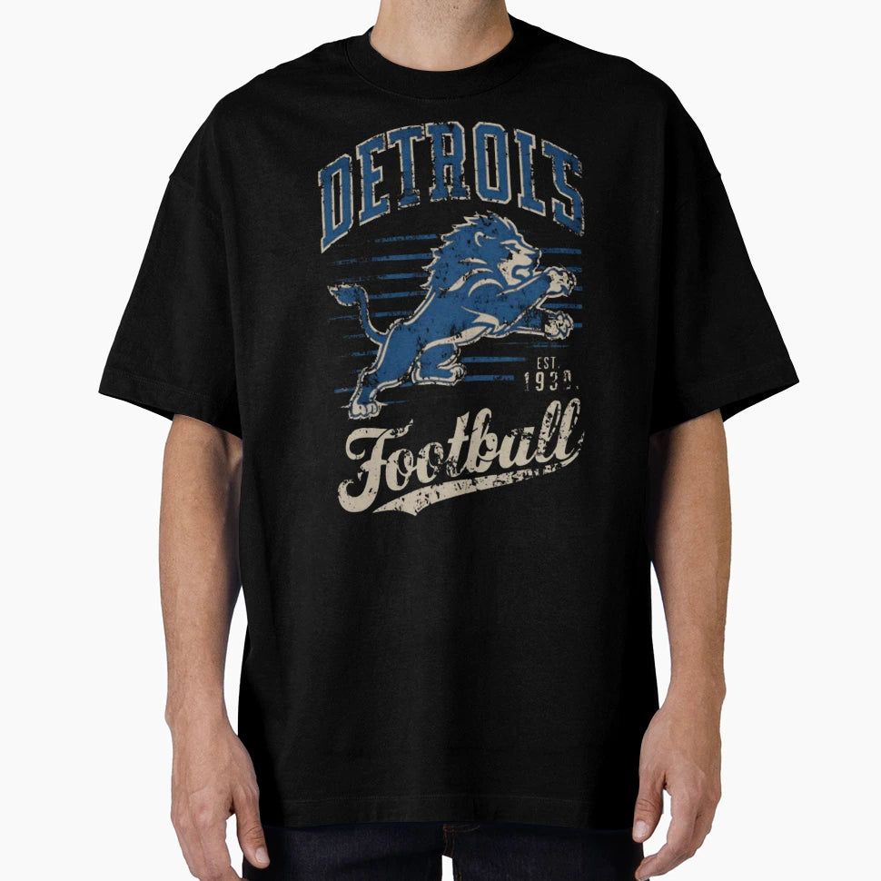 Football Detroit Lions T-Shirt - Custom Art Print for Adults - T-Shirt, Sweatshirt, Hoodie