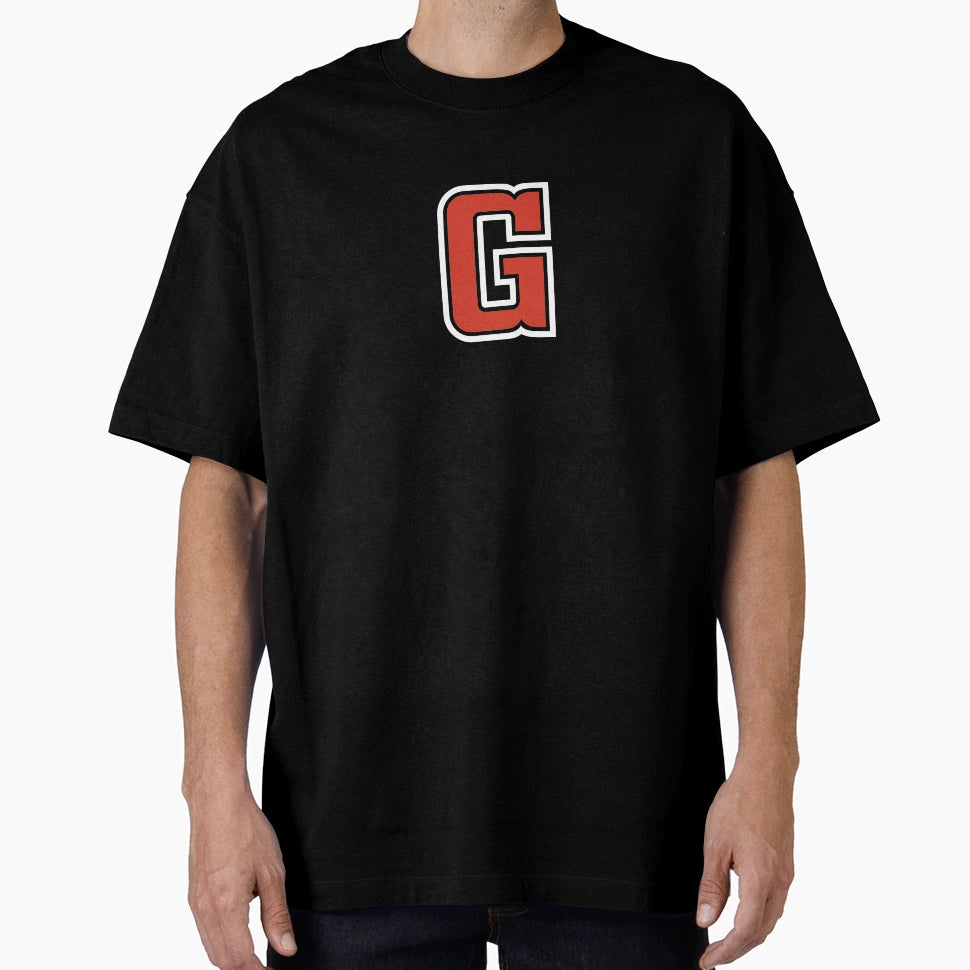 Letter G Initial G Varsity Red T-Shirt - Custom Art Print for Adults - T-Shirt, Sweatshirt, Hoodie