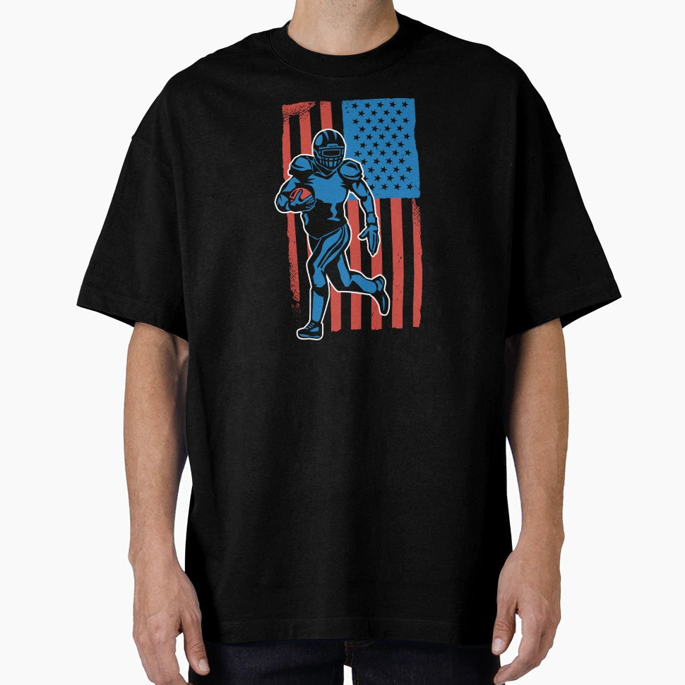 Football Usa Flag T-Shirt - Fun Novelty Design Unisex - T-Shirt, Sweatshirt, Hoodie