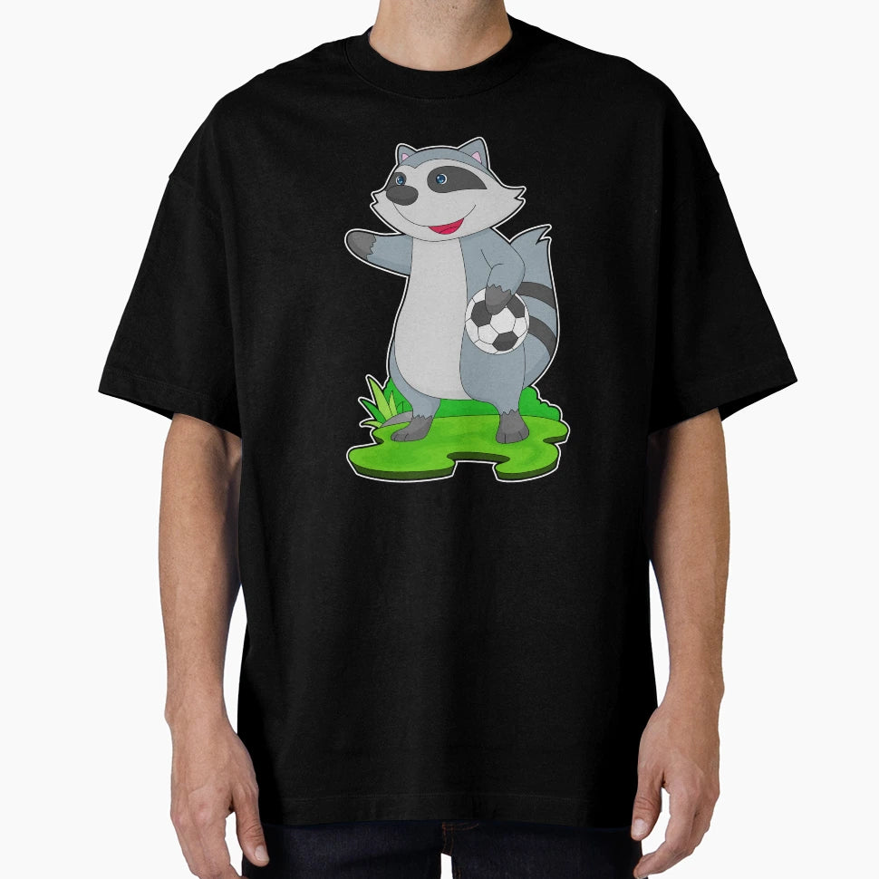 Racoon Soccer Player Soccer T-Shirt - Trendy Graphic for Adults - T-Shirt, Sweatshirt, Hoodie