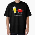Beer And Football Best Friends T-Shirt - Custom Art Print Men Women - T-Shirt, Sweatshirt, Hoodie