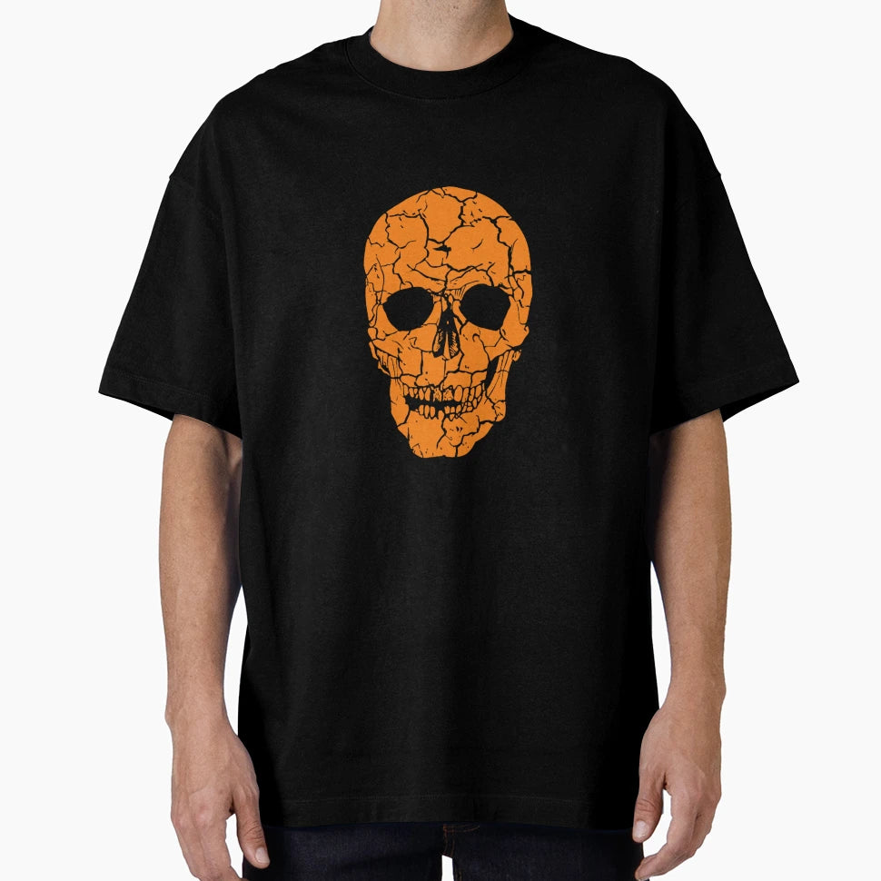 Orange Skull T-Shirt - Streetwear Style for Adults - T-Shirt, Sweatshirt, Hoodie