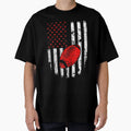 American Flag Football Usa Patriotic T-Shirt - Custom Art Print Unisex - T-Shirt, Sweatshirt, Hoodie