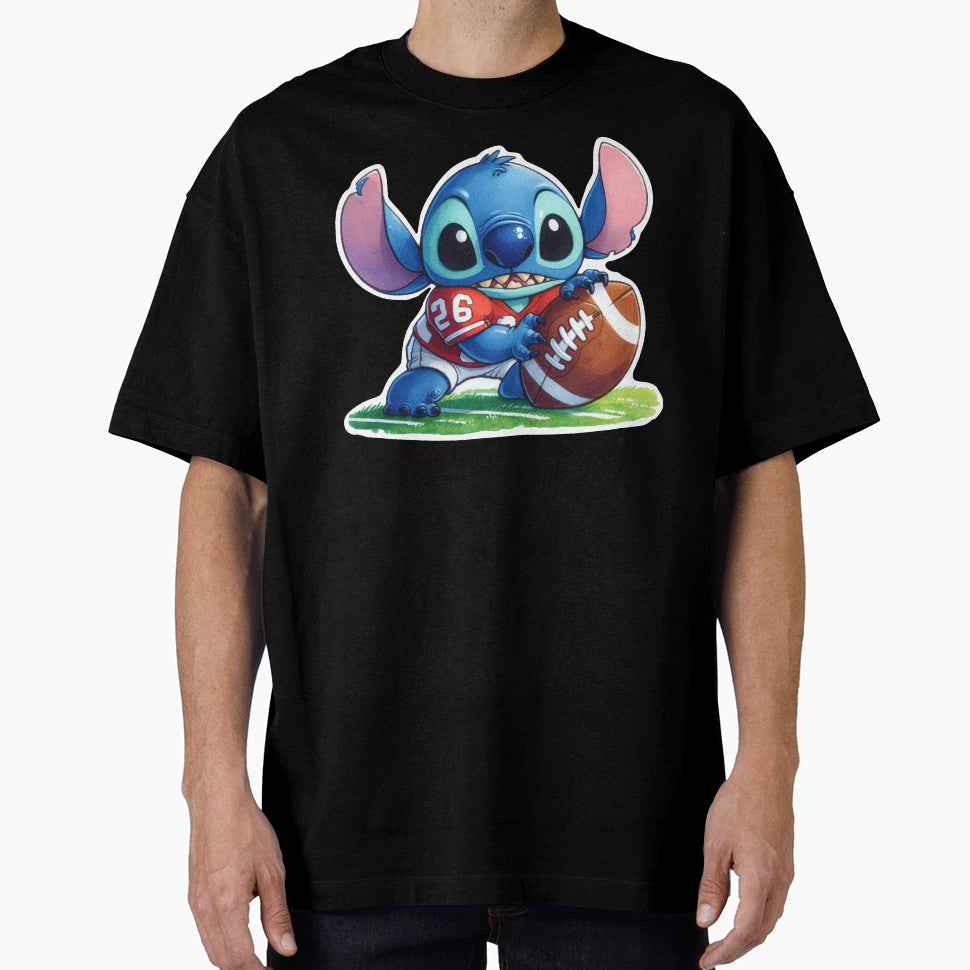 Stitch American Football T-Shirt - Fun Novelty Design Unisex - T-Shirt, Sweatshirt, Hoodie
