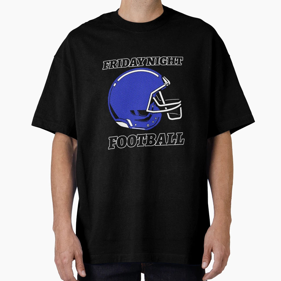 Friday Night Football Blue Helmet T-Shirt - Custom Art Print Unisex - T-Shirt, Sweatshirt, Hoodie