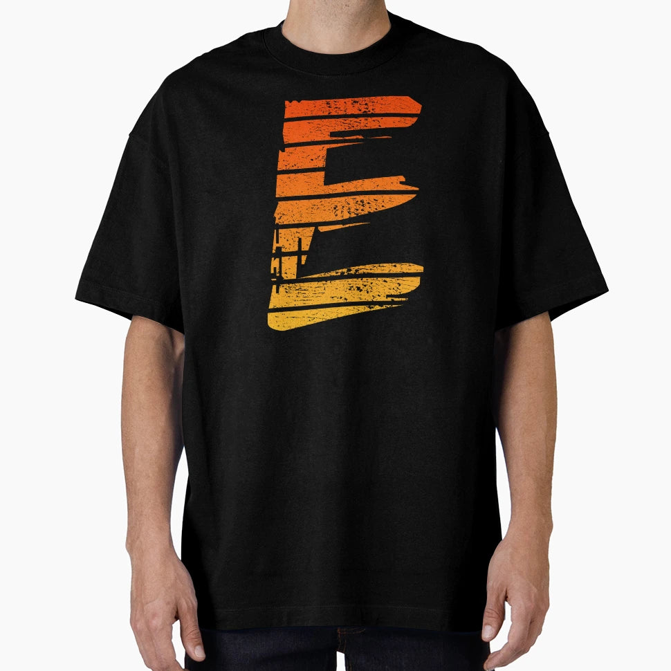 Letter E Initials T-Shirt - Minimalist Print Unisex - T-Shirt, Sweatshirt, Hoodie