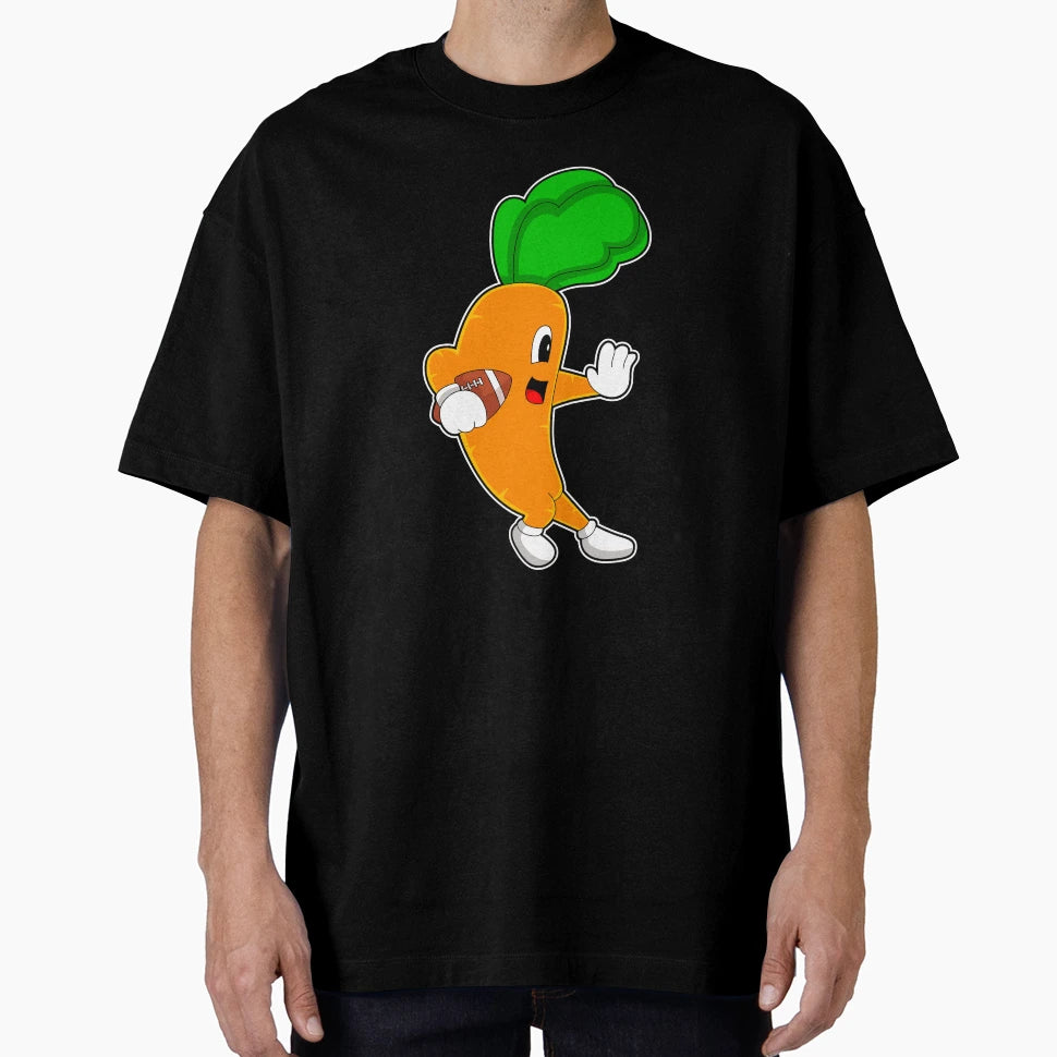 Carrot American Football T-Shirt - Fun Novelty Design for Adults - T-Shirt, Sweatshirt, Hoodie
