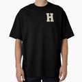 H Blanc Glitter Varsity Letter Patches T-Shirt - Graphic Print for Adults - T-Shirt, Sweatshirt, Hoodie