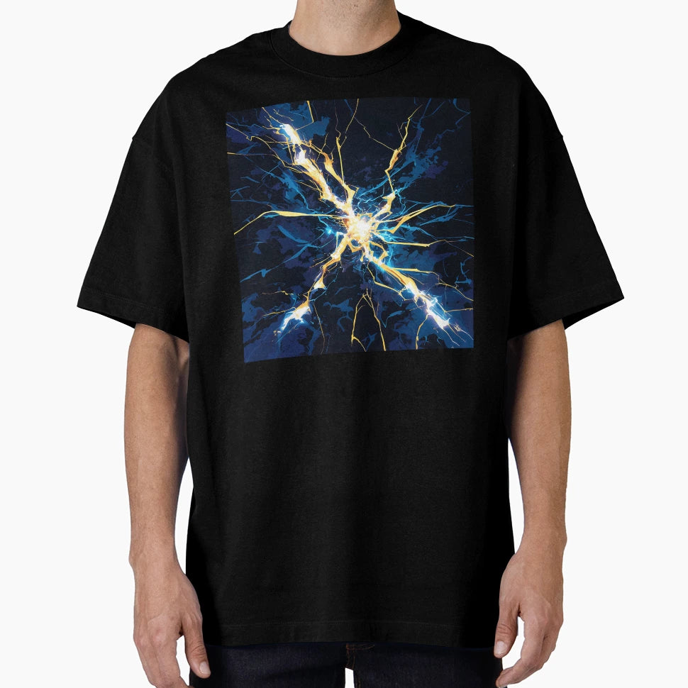 Electric Lightning Burst T-Shirt - Novelty Apparel for Adults - T-Shirt, Sweatshirt, Hoodie