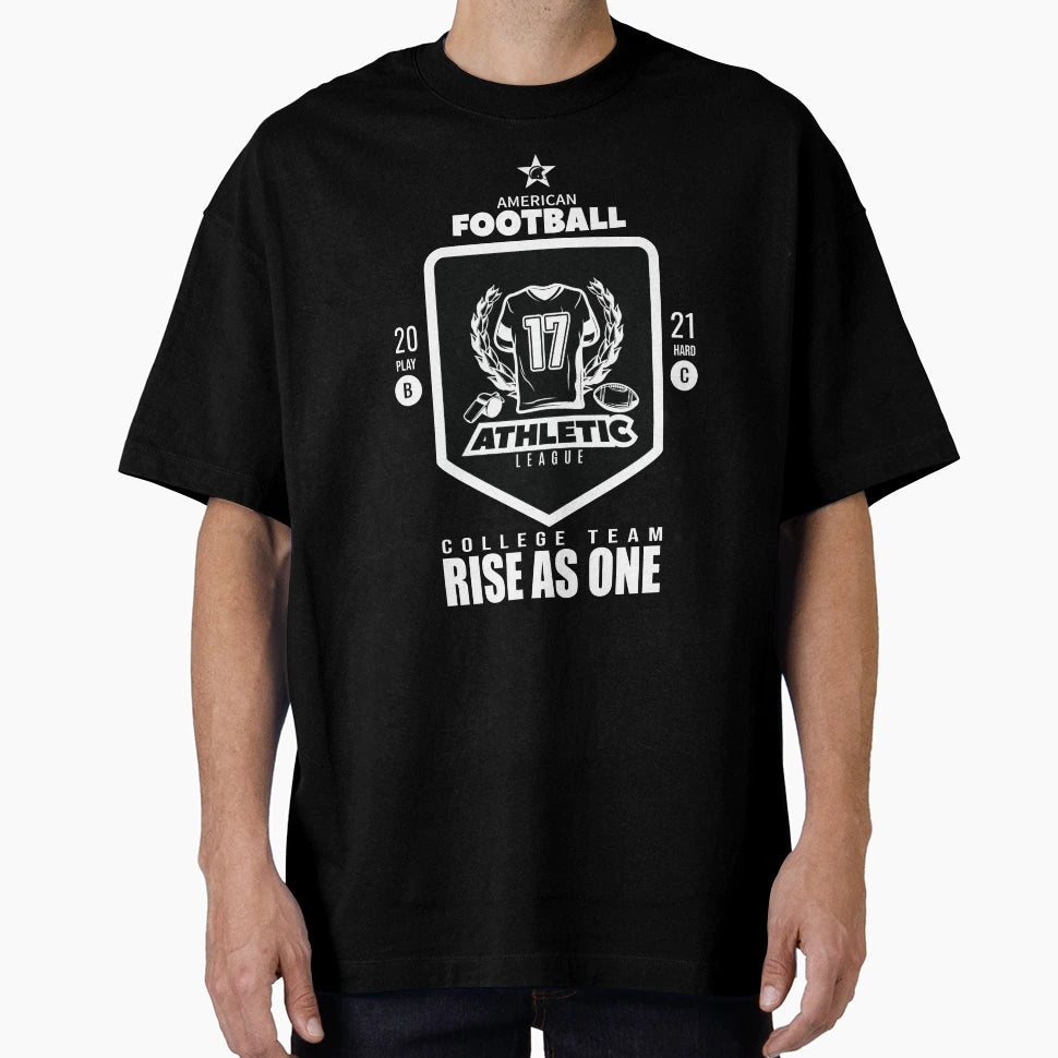 Rise As One American Football College Team T-Shirt - Trendy Graphic Unisex - T-Shirt, Sweatshirt, Hoodie
