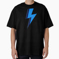 Blue Stripe Lightning Bolt T-Shirt - Unique Graphic Unisex - T-Shirt, Sweatshirt, Hoodie